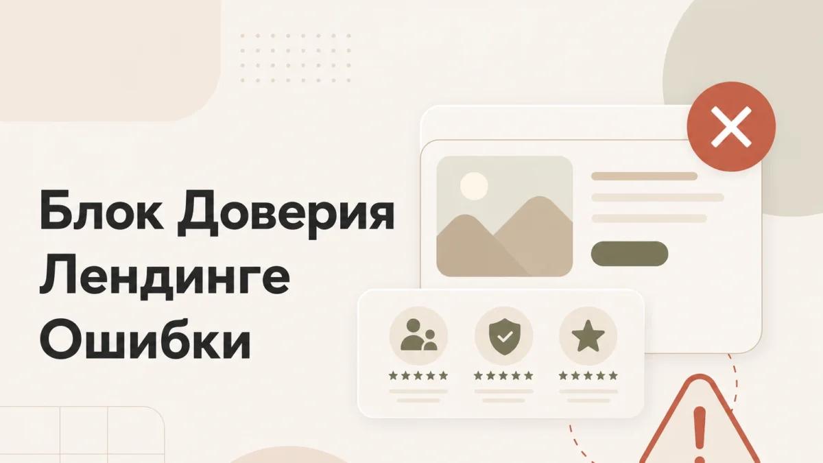 Блок доверия на лендинге: ошибки, которые снижают заявки